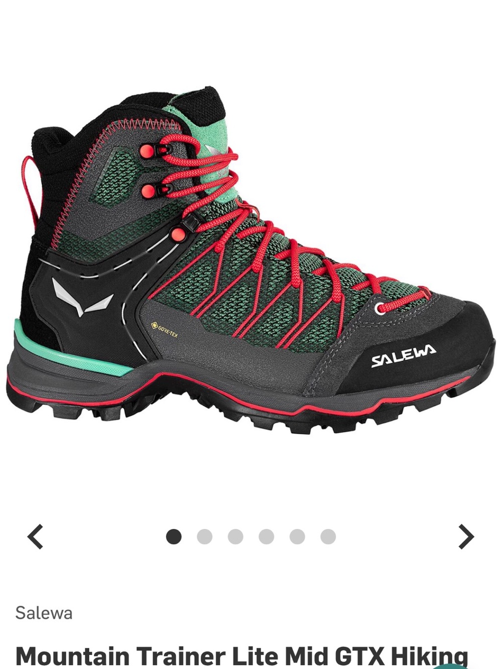 Women's Mountain Trainer Lite Mid GTX Hiking Boot - feld green fluo coral EU 41